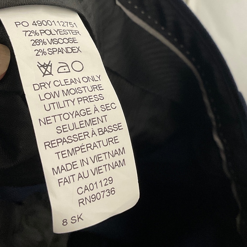 Marc New York Navy Blue Suit Size 8 - Picture 10 of 10